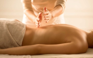 Stock image of person getting a massage.