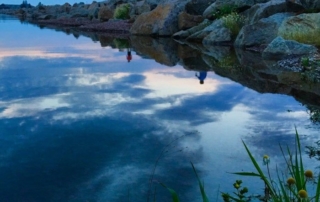 North Shore Grand Marais lake front.