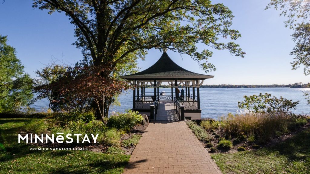 Gazebo on a lake in Minnesota